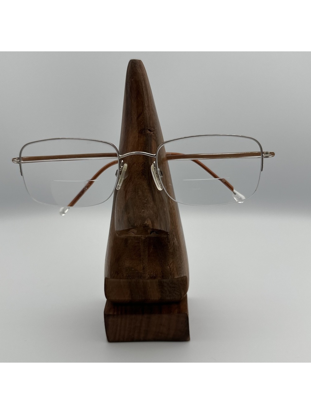 Stetson Semi-Rimless Eyeglasses Frames with Brown Temples